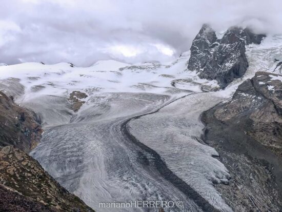 Qué ver y visitar en Suiza. Glaciar Gorner. Macizo del Monte Rosa