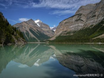 Qué ver y visitar en Canadá. Montañas Rocosas. Monte Robson. Lago Kinney